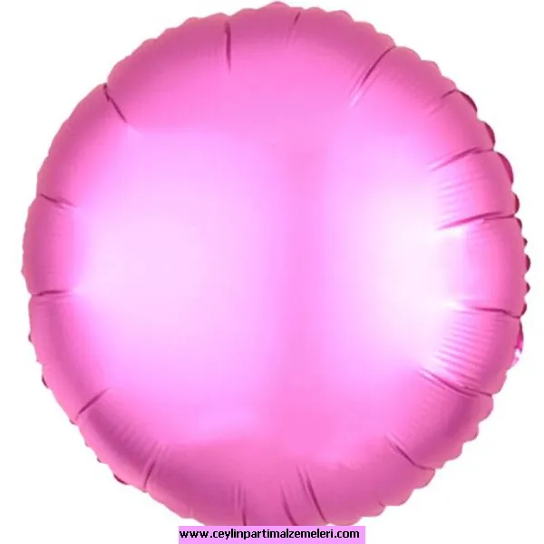 Pembe 18 İnç Yuvarlak Folyo